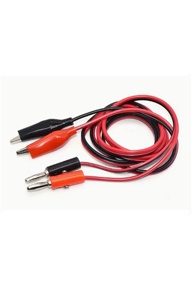 clip to plug 1M Alligator Cilp to Banana Plug Test Cable Lead Connector Dual Tester Probe Crocodile