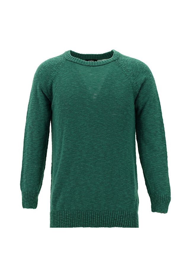 Crew Neck Slim Fit Slim Fit Cotton Knitwear Sweater