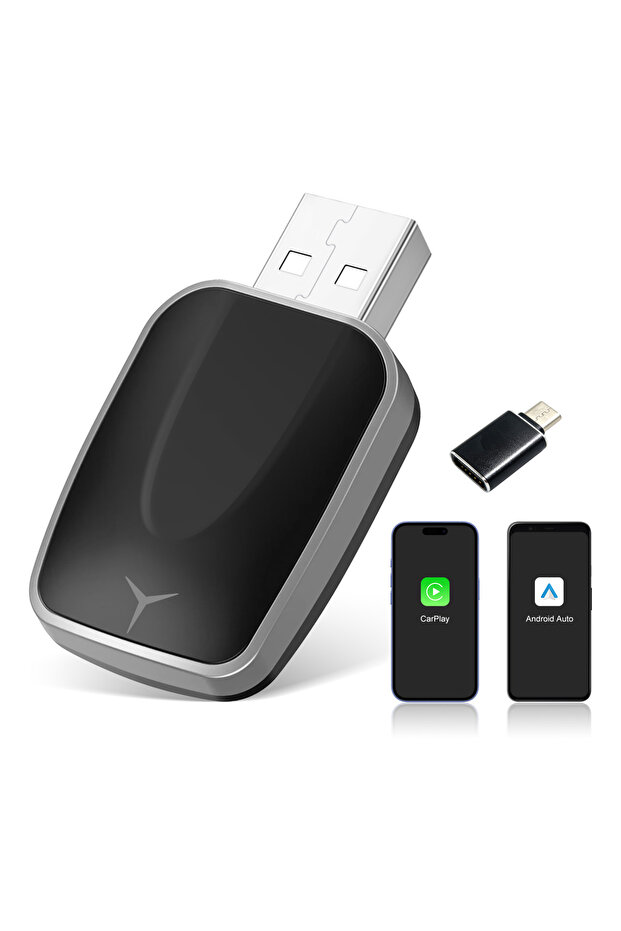 2 in 1 Ezonetronics Wireless CarPlay Android Auto 2in1 Adapter for Audi Mercedes Benz VW Jeep Porsch