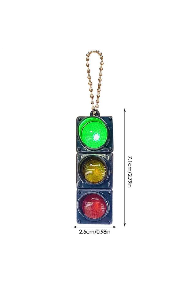 traffic light Creative Simulation Electronic Traffic Light Keychain Pendant Mini Pedestrian Light LE