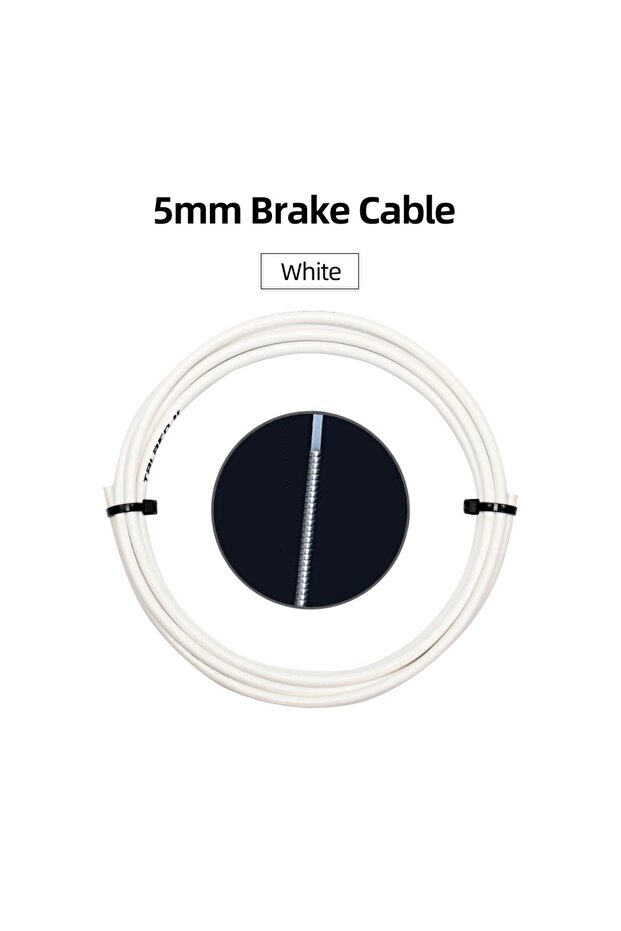 Brake Cable-White 3m Bicycle Shifters Derailleur Brake Cables Shift Cable Tube 4mm/5mm Road MTB Bike