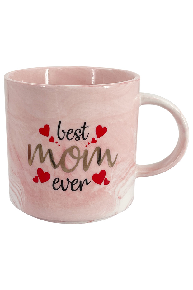 Best Mom Mug 9cm – Ceramic Coffee Cup with 'Best Mom' Text for Mother’s Day Gifting