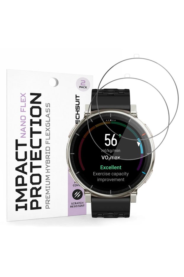 Smartwatch Screen Protector, for Amazfit Active 3, Model 2 Pack, Black