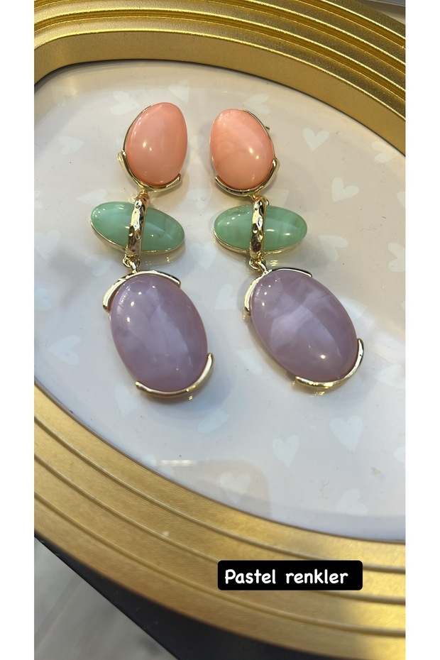 Colorful Stone Earrings