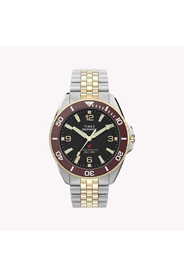 Men's Steel Silver-Tone Two-Tone Black Dial | TW2Y64700