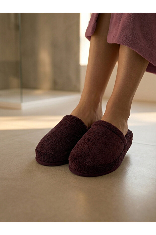 100% Cotton Thick Soled Towel Slippers - Unisex Standard Size Home/Bathroom Slippers