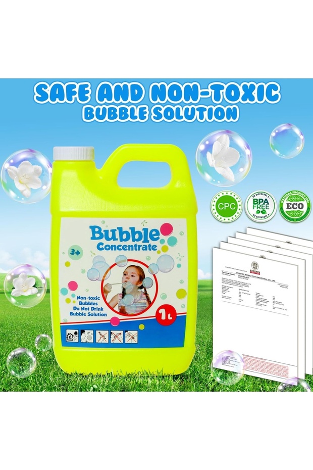 Concentrated liquid solution for soap bubbles, concentration 1:10, 1L - 4