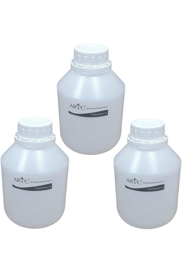 3 Pieces Plastic Jerry Can, Bottle Storage Can (500ml BOTTLE)