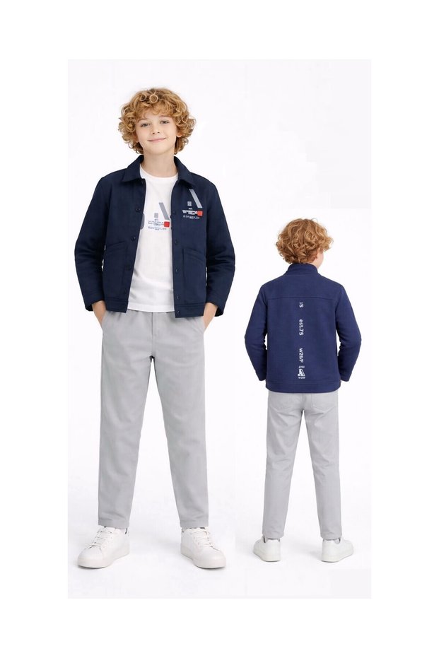 Men's Petekli̇ Interlock Doubleface 3-Piece Suit Waiter Size