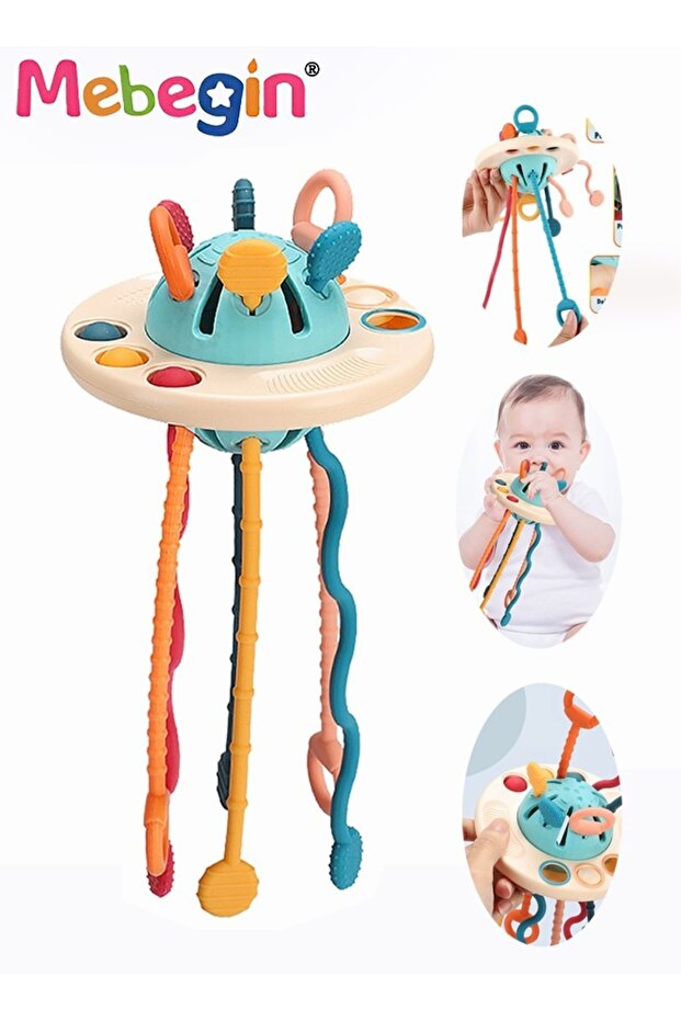Safe Teething Toys, Montessori Toys with Bright Colors and Unique Shape, Early Development Activity