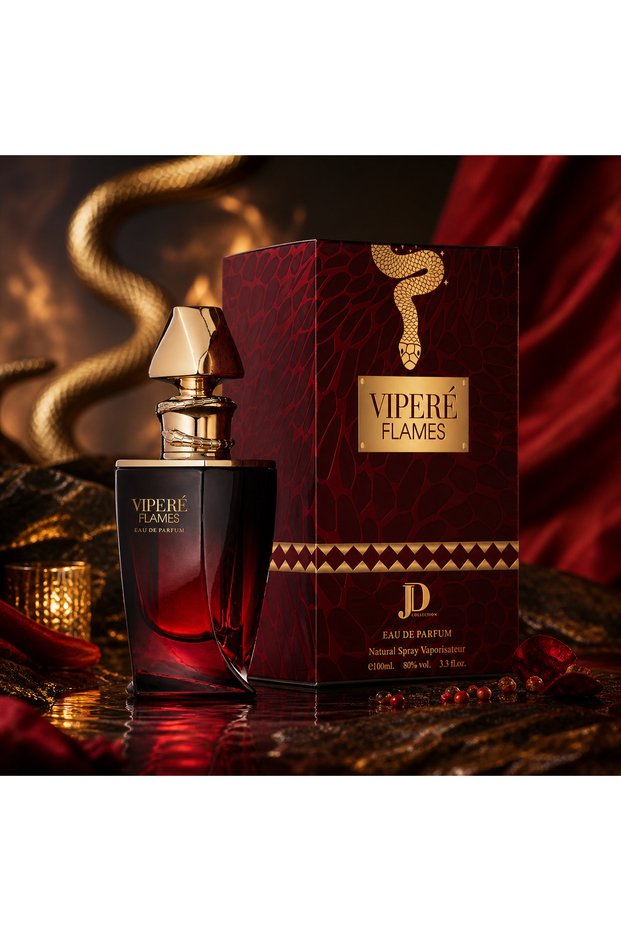 Vipere Flames Eau De Parfum 100ml – Bold Fiery Luxury Fragrance | Long Lasting Perfume for Men & Women (Unisex)