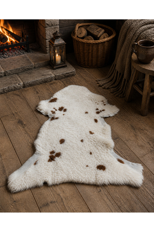 Genuine Lamb (Sheep) Fur 30cm X 60cm Decorative Natural Leather Carpet