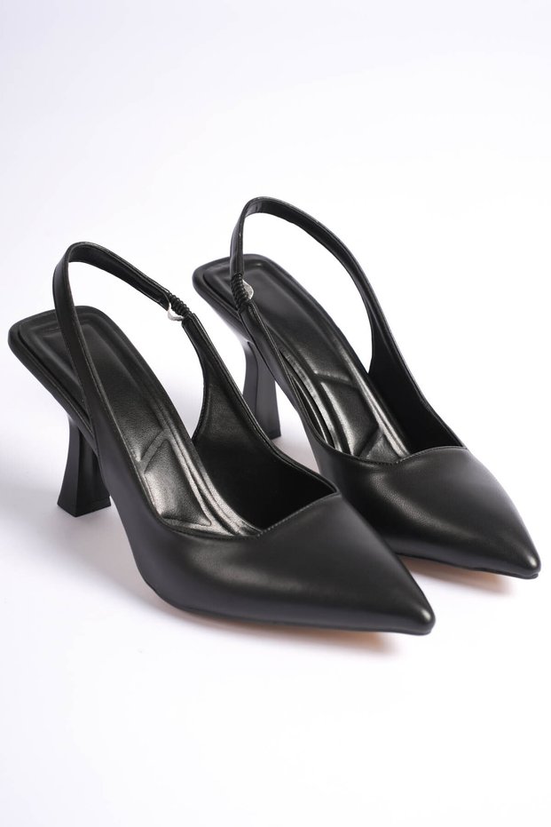 Leto Women's Skin Cream Heeled Shoes