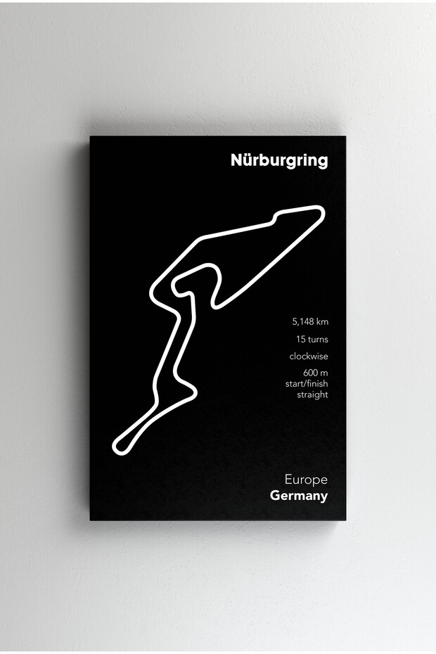 Tablou Canvas - Nurburgring Black