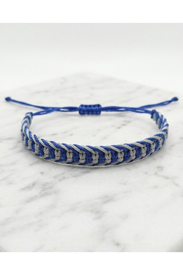 Knitted Macrame Bracelet, Unisex Water Resistant Bracelet, Gift Summer Bracelet