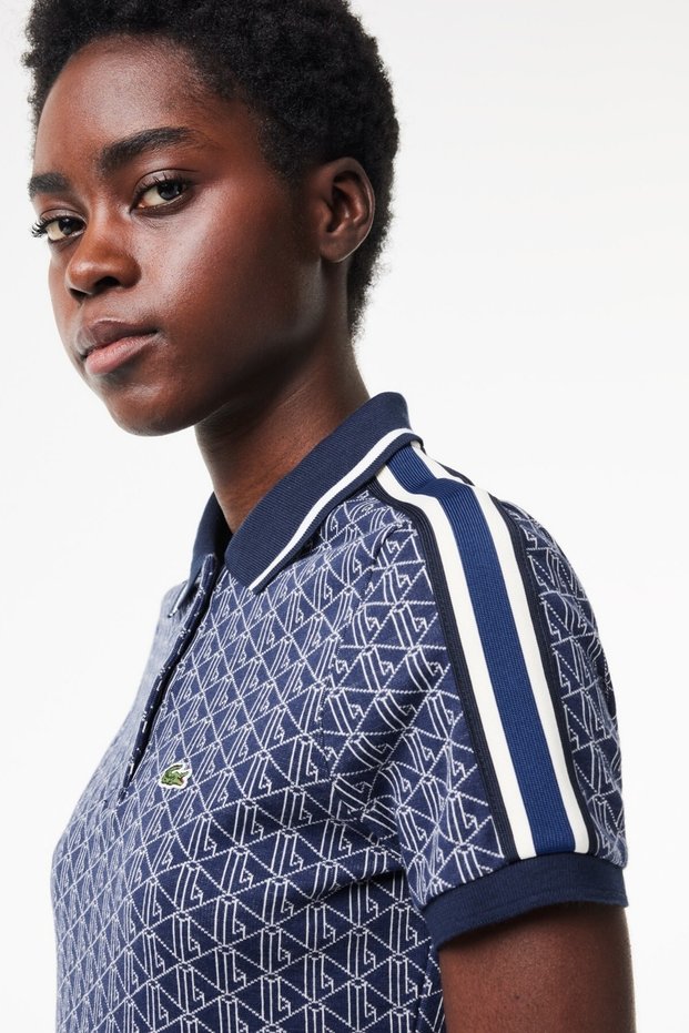 Slim Fit Polo T-Shirt Women's Polo Collar T-Shirt Navy Blue