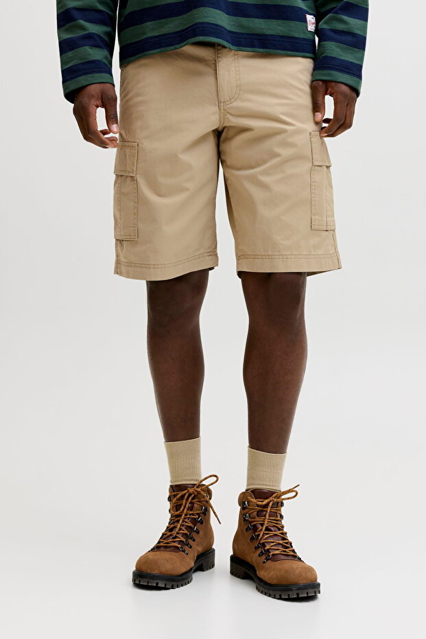 Men Relaxed Fit Cargo Shorts