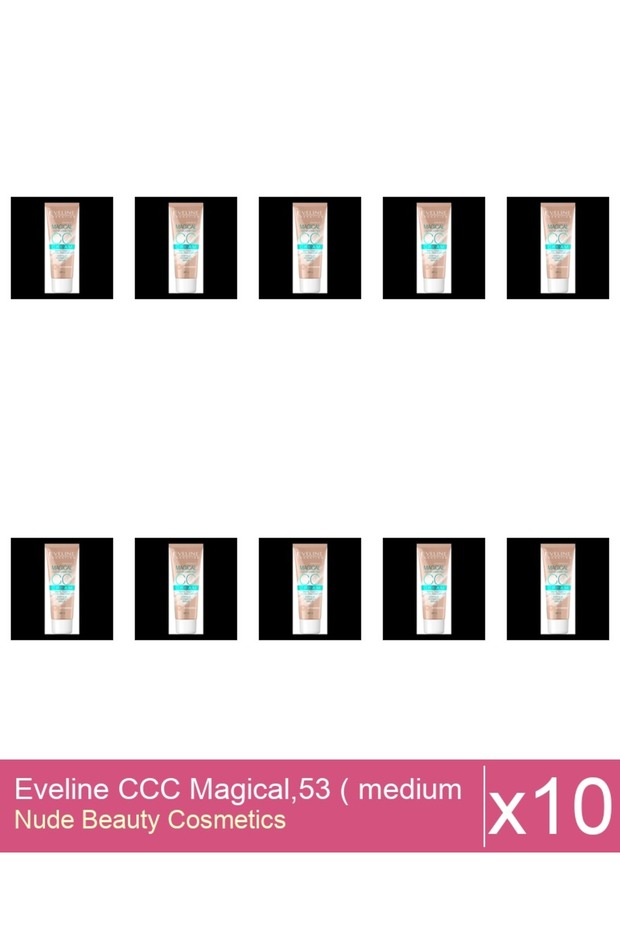 Set 10x Eveline CCC Magical,53 ( medium beige ) , 30 ml - 1