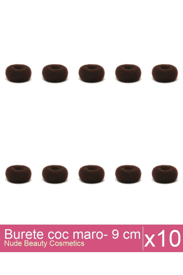 Set 10x Burete coc maro- 9 cm diametru