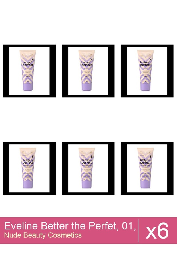 Set 6x Eveline Better the Perfet, 01, ( ivory), 30 ml