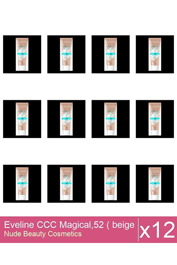 Set 12x Eveline CCC Magical,52 ( beige ) , 30 ml - 1