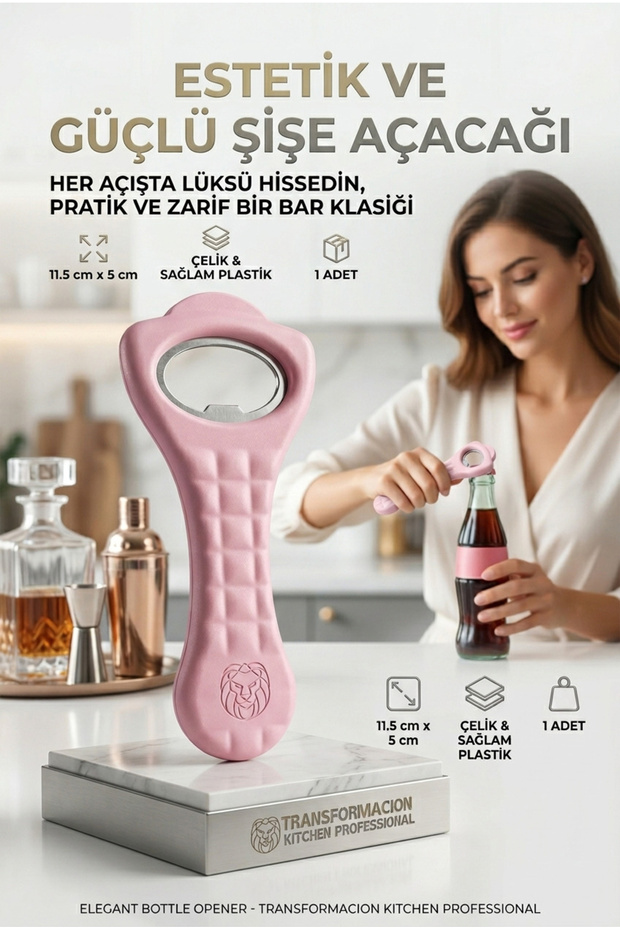 Practical Bottle Opener |   Ergonomic Bartender Type Sturdy Soda and Beverage Opener 723196