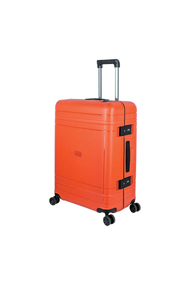 R 4Wheel Hard Trolley Zip Free PP015 20inch Assorted