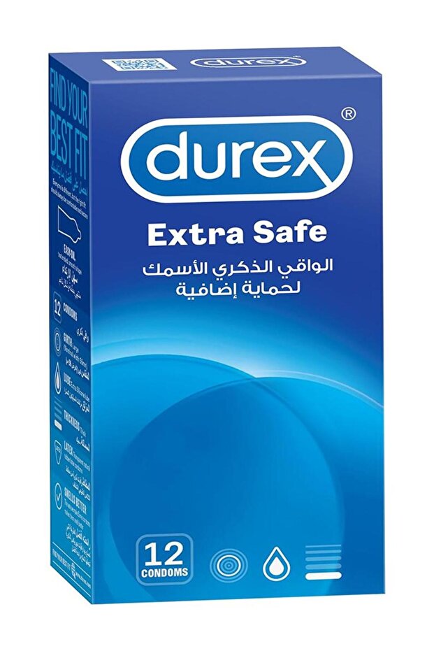 Durex 12-Piece Latex Extra Safe Condoms