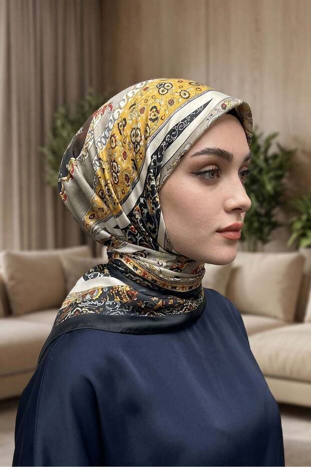وشاح ناعم منقوش - 058