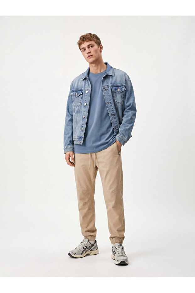 Zero Collar Lycra Blue T-Shirt