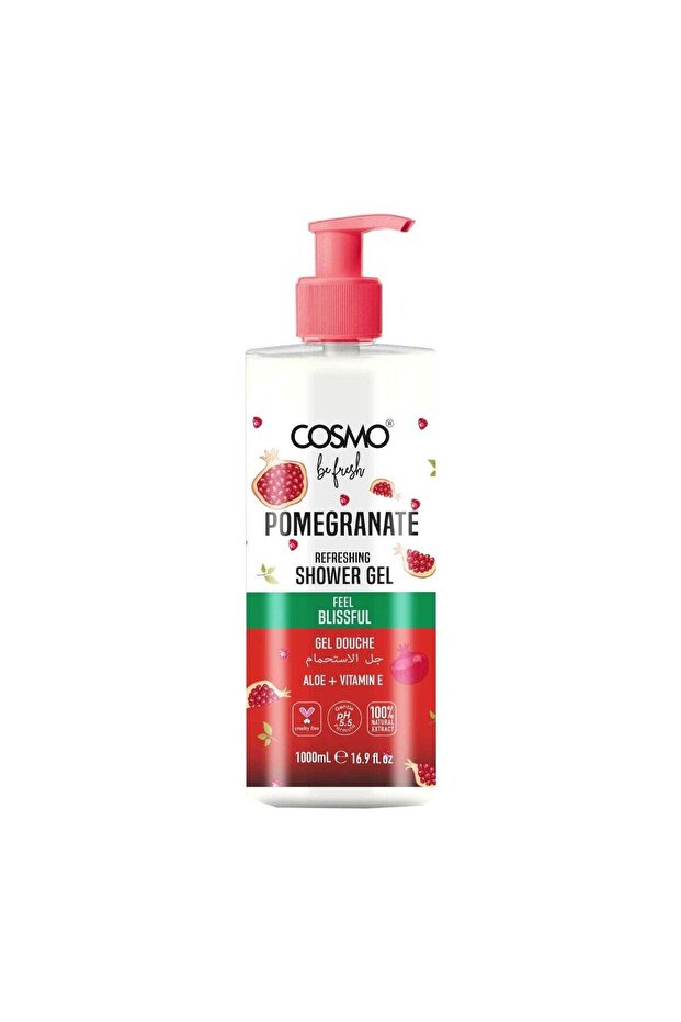 Be Fresh Pomegranate Shower Gel with Aloe Vera & Vitamin E 1000ml