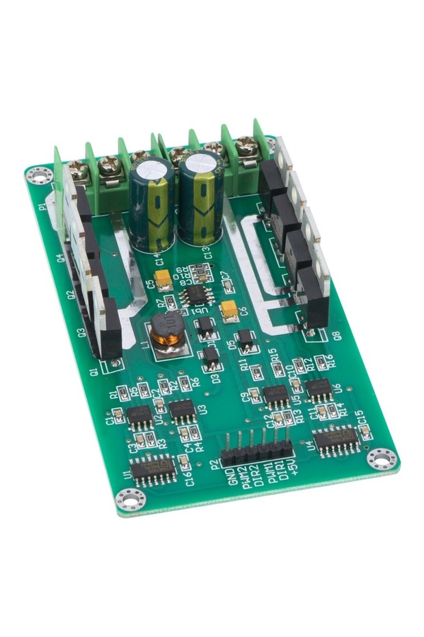 وحدة تحكم بمحركين مزدوجين من 3 إلى 36 فولت، لوحة تحكم H Bridge، شريحة تحكم DC IRF3205 MOSFET، 3-36 فولت، 10 أمبير ذروة، 30 أمبير