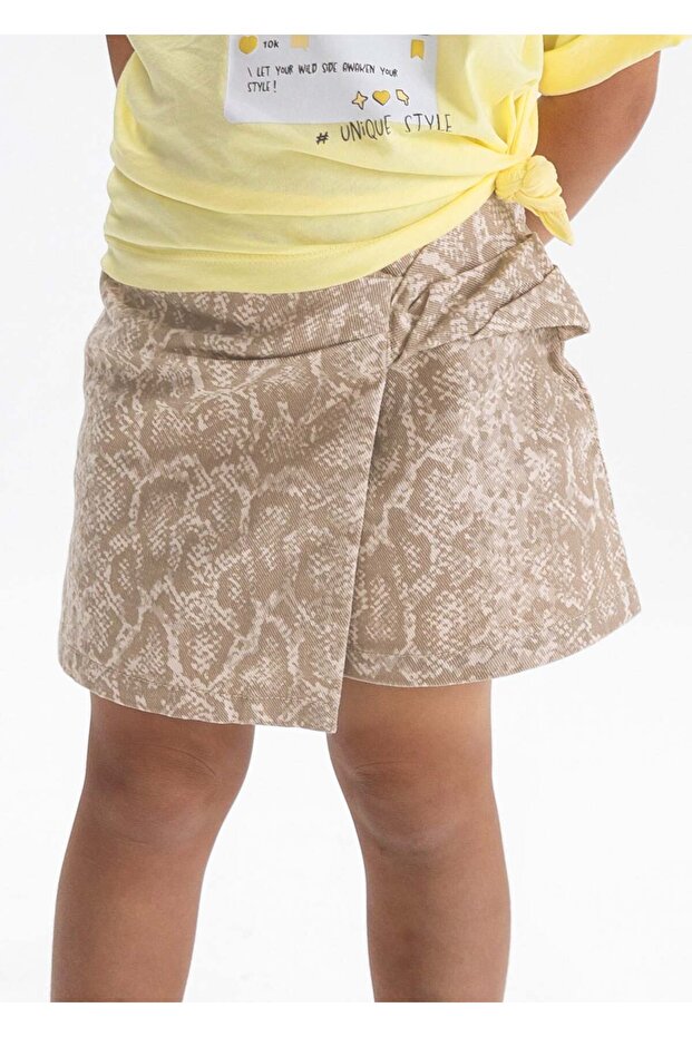 Girl's Shorts Skirt Beige