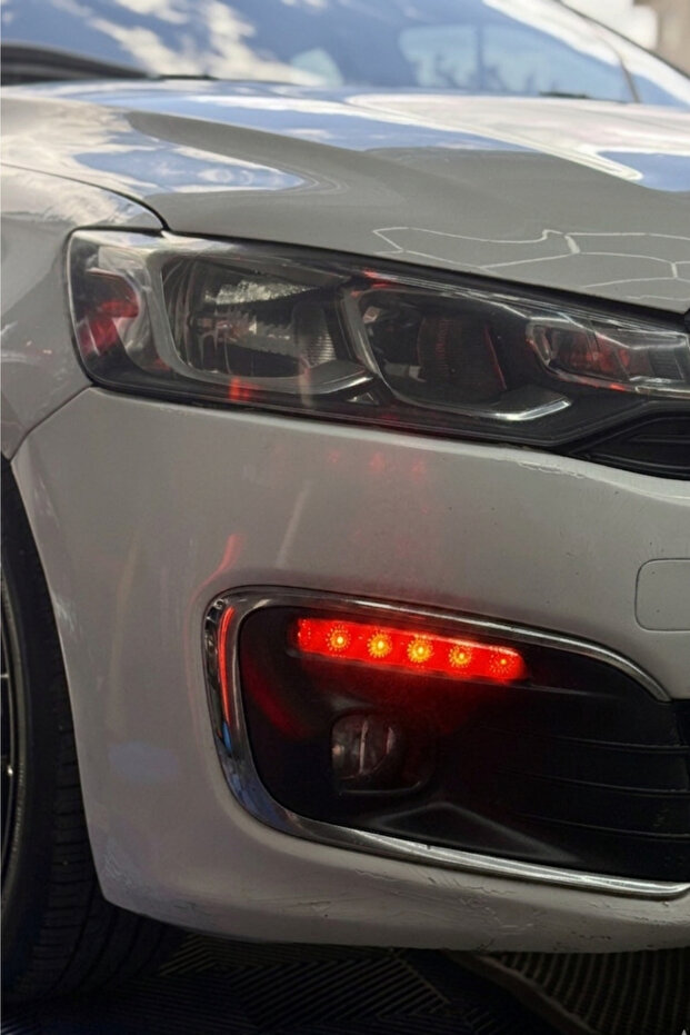 Citroen C-Elysee Daytime Led Compatible Headlight Film Sticker Headlight Design Sticker (Right and Left)