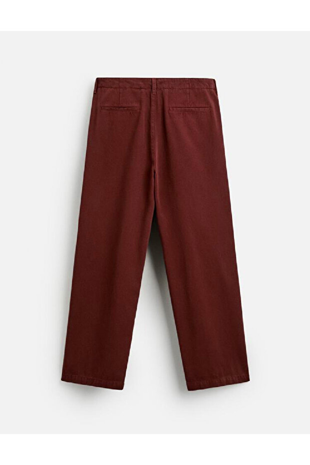 Pants, Burgundy - 2