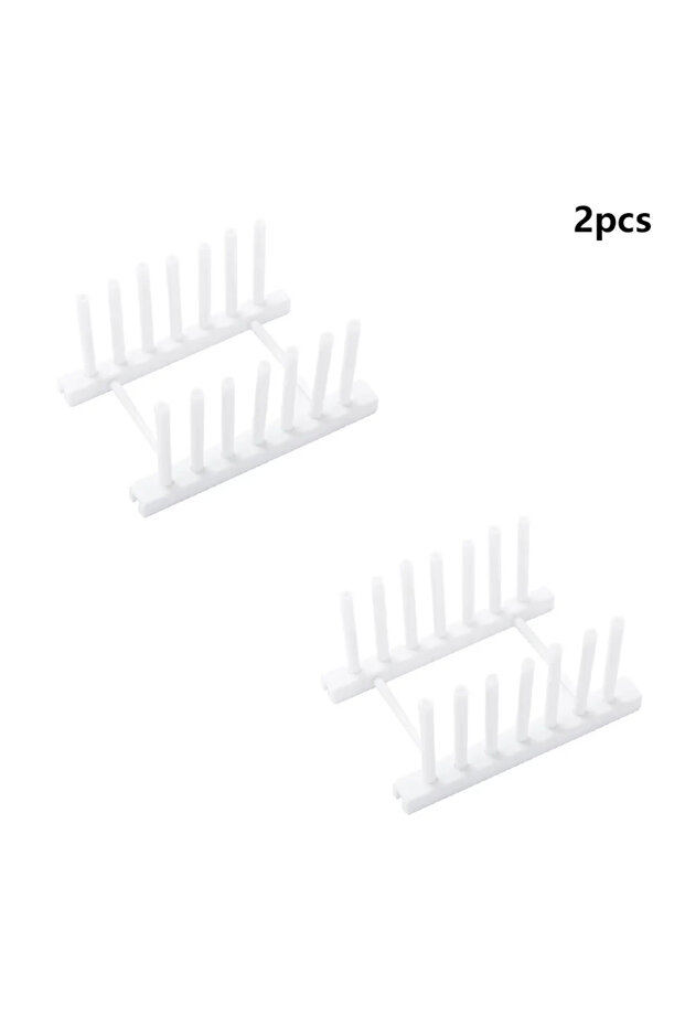 رف تخزين متعدد الوظائف للمطبخ من WHITE2pcs، لتخزين الأوعية المنزلية، والملعقات، والملاعق الكبيرة، وغيرها.