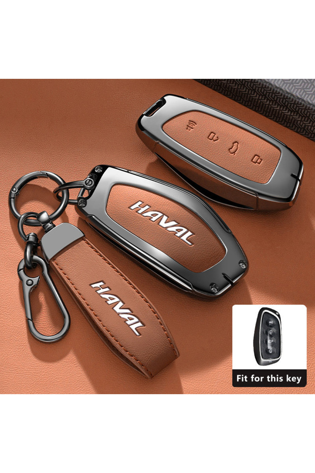 key case for Haval Style 1-Orange-1PC Zinc Alloy Car Key Case for HAVAL DARGO Hover H7 2025 2026 Key