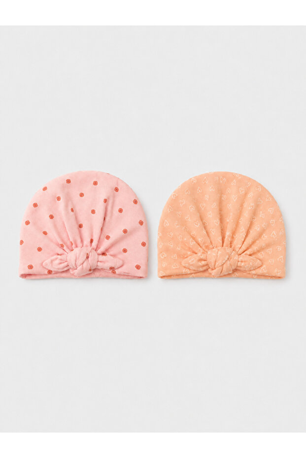 Set of 2 Newborn Knotted Beanies