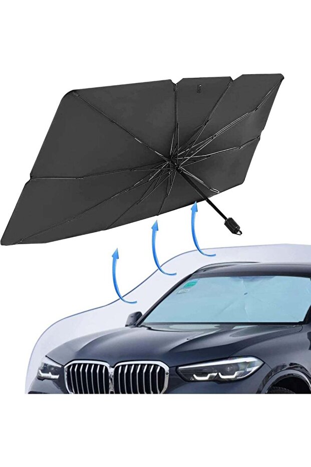 Ultimate Car Windshield Sun Shade Umbrella – Foldable 56"x31" UV Block Heat Insulation Protector for Auto Front Window