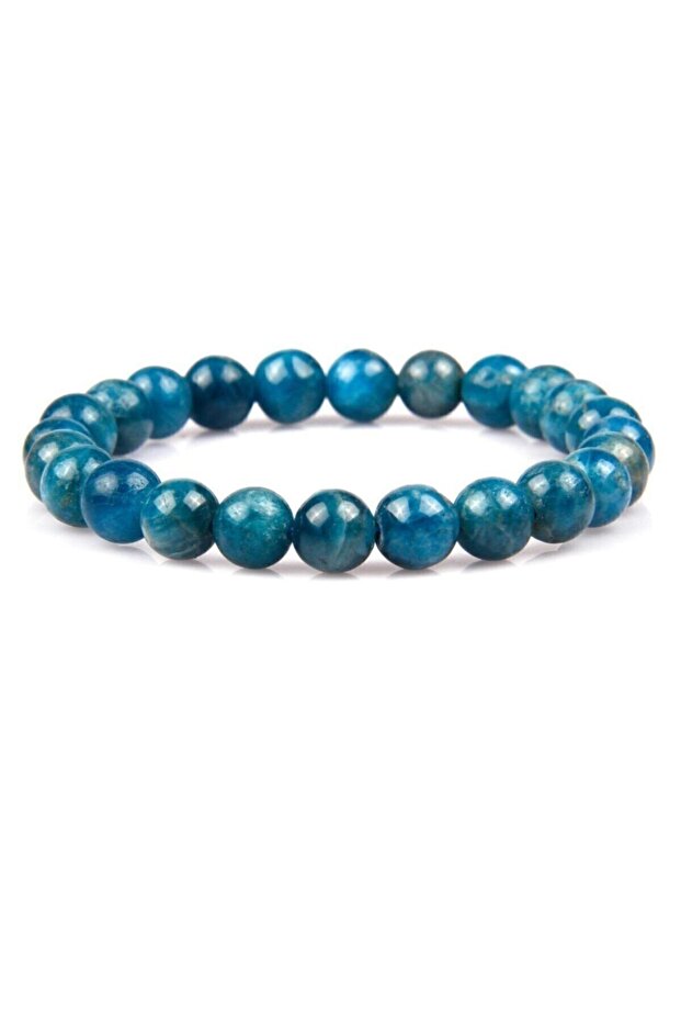 8 Mm Natural Stone Apatite Stone Bracelet