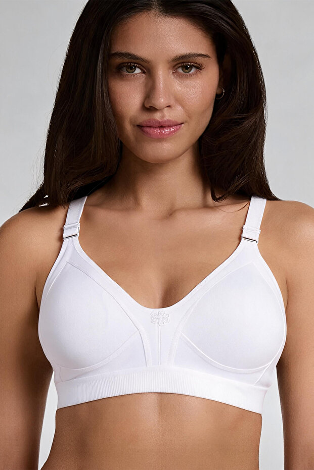 Supportless Wireless Thick Rubberized Gathered Bra