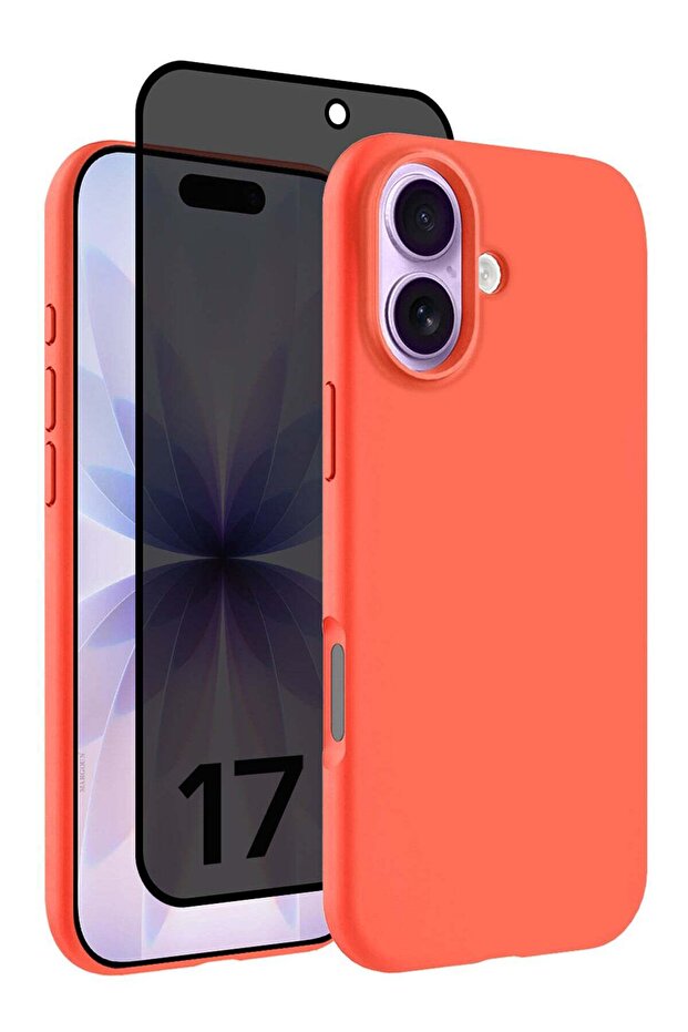 2Packs Liquid Silicone Protective Phone Case for iPhone 17, Soft Anti-Scratch Microfiber Lining