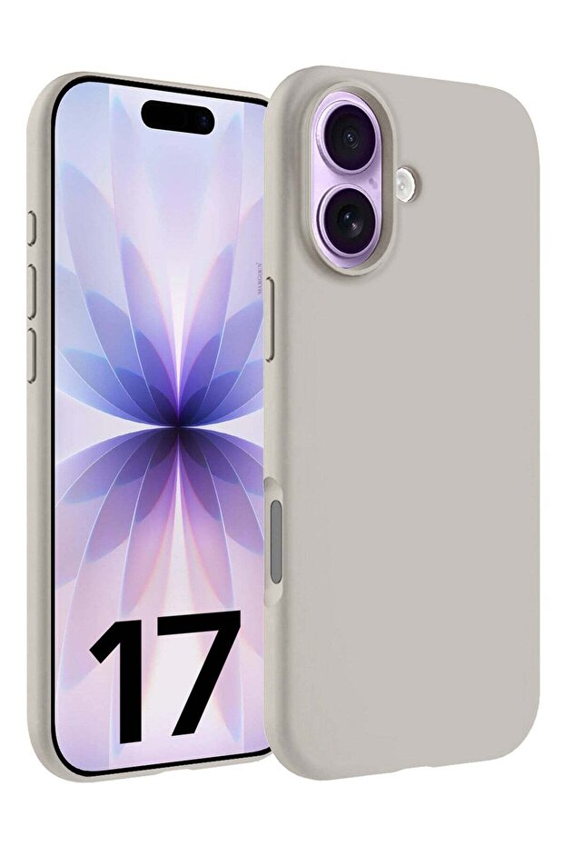 Silicone Protective Phone Case for iPhone 17 - Soft Anti-Scratch Microfiber Lining