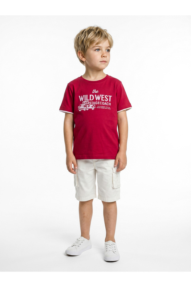 Bagged Boys' Summer 2-Piece Top and Bottom Set 1-7 Years 3165