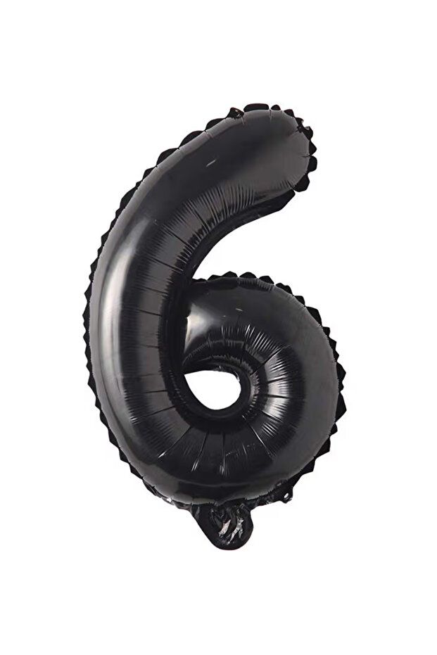 40" Black -6- Age Number Foil Balloon 100 cm