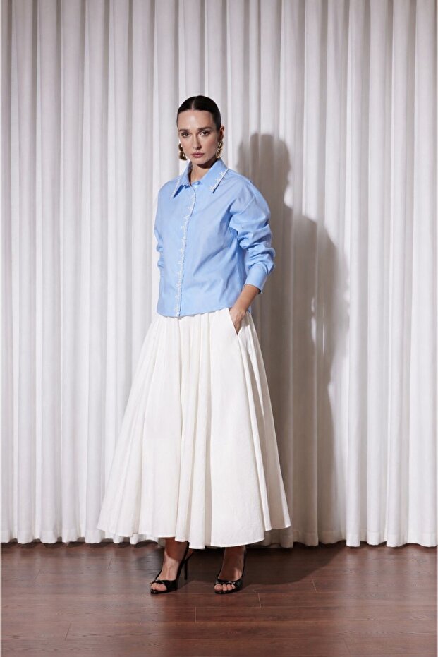 5199 Nıvra Embroidered Shirt