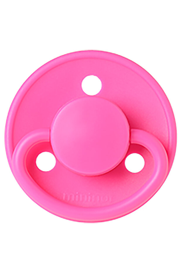 - Round Pacifier Silicone 0M - Bubblegum