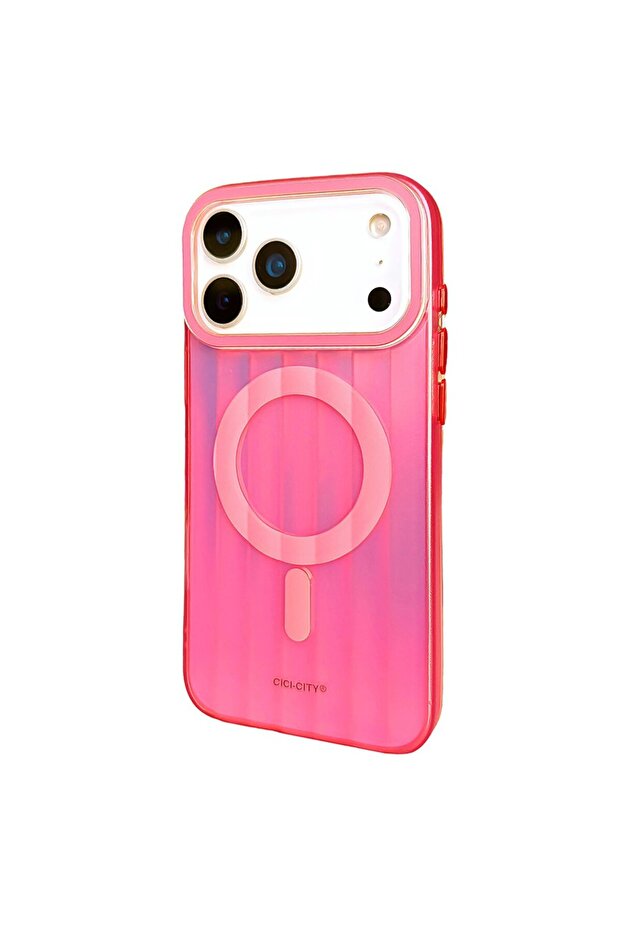 AASHZ For iPhone 17 Pro Max Case Compatible with MagSafe IMD Matte Gradient PC TPU Phone Cover - White