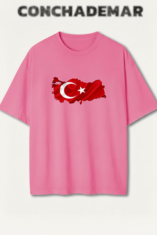 Turkey National Teams Printed Premium Oversize Cotton T-Shirt