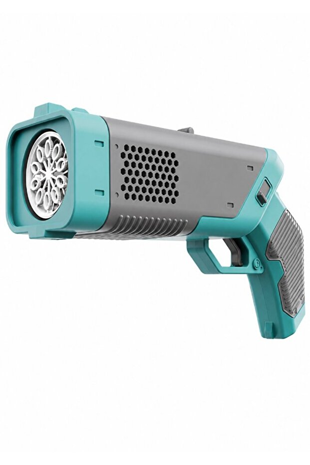 Automatic Bubble Blaster Gun 360° with LED Lights, 10-Hole Handheld Bubble Machine for Kids & Adults Outdoor Play